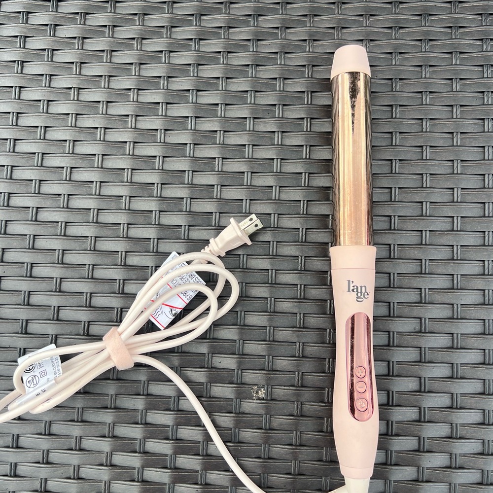 L'ange Pink and Gold Curling Wand
